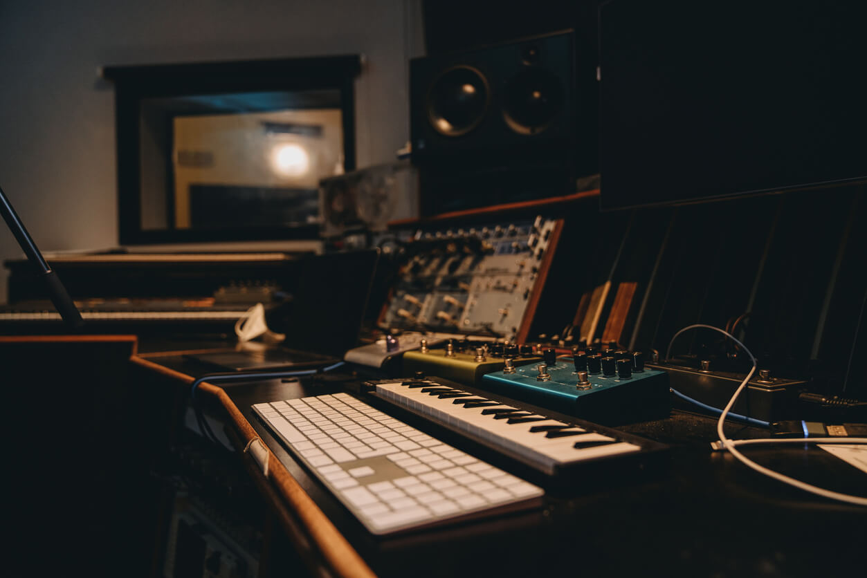 Image of a Range of Music Production and Recording Equipment